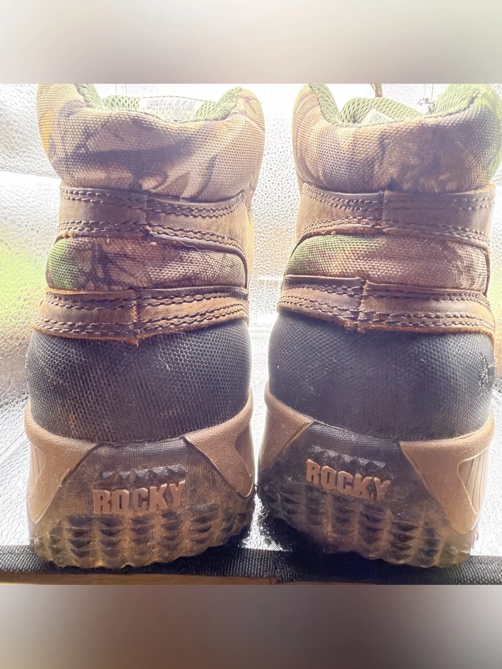 Rocky Men's Camouflage Hunting Boots - Green/Brown/Black